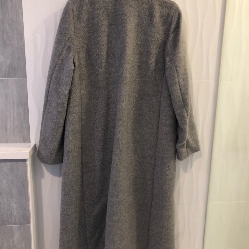 SOLD! New Eileen Fisher Suri Alpaca Coat in Grey - Picture 7 of 8